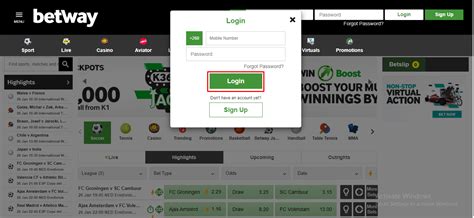 betway zambia login password zambia